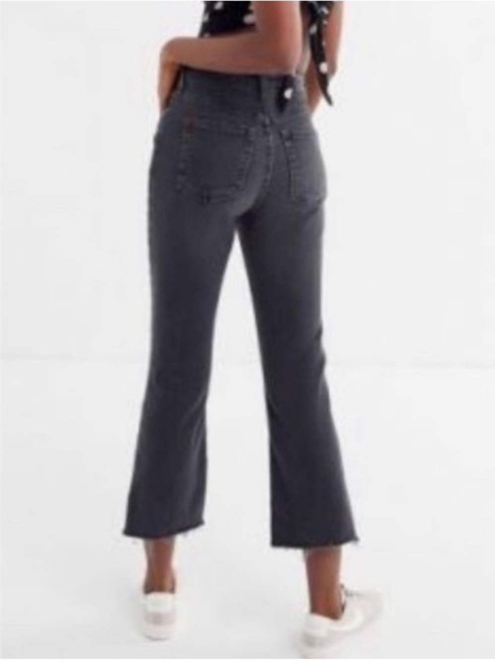 BDG kick flare high rise cropped
